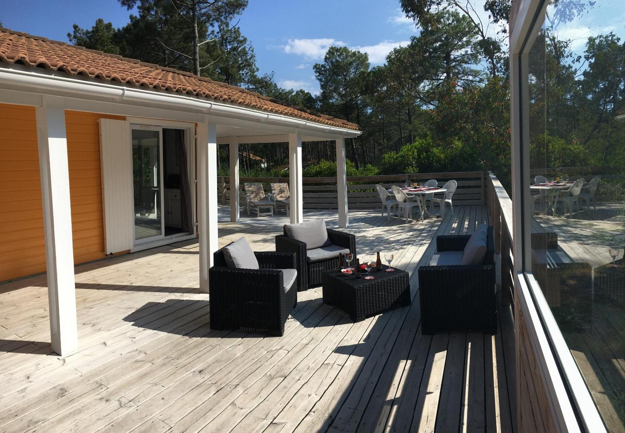 Chalet Orange Naturiste La Jenny Le Porge Room photo